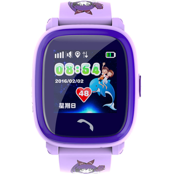 Детские водонепроницаемые часы с gps трекером Smart Baby Watch Wonlex GW400S фиолетовые - Умные часы с GPS Wonlex - Wonlex GW400S (DF25) - Интернет магазин часов с gps